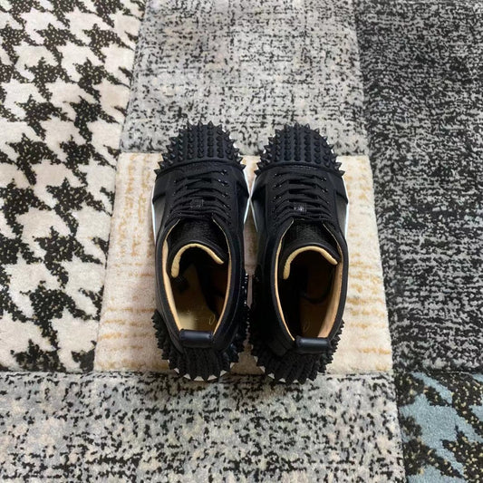 Christian Louboutin Full Black Spikes High