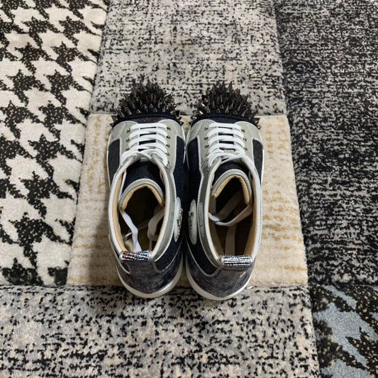 Christian Louboutin High Blue Silver