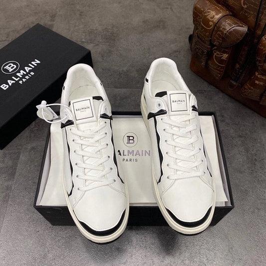 Balmain Casual Leather White