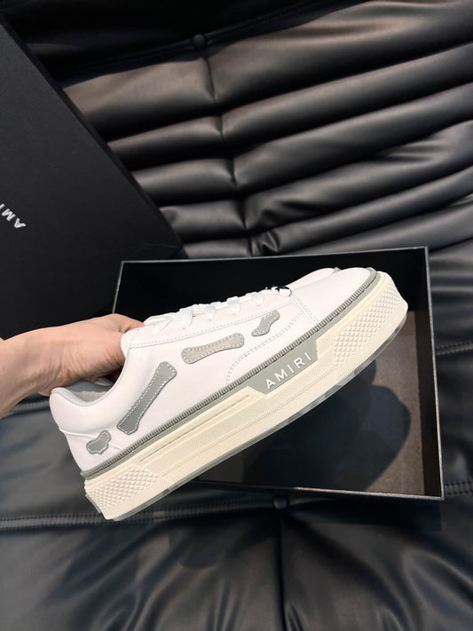 Amiri Grey & White Canvas