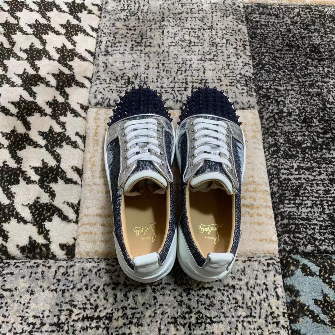 Christian Louboutin Black Spikes Low