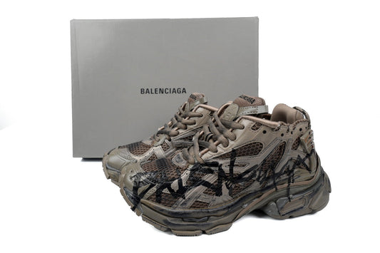 Balenciaga Runner Brown Graffiti