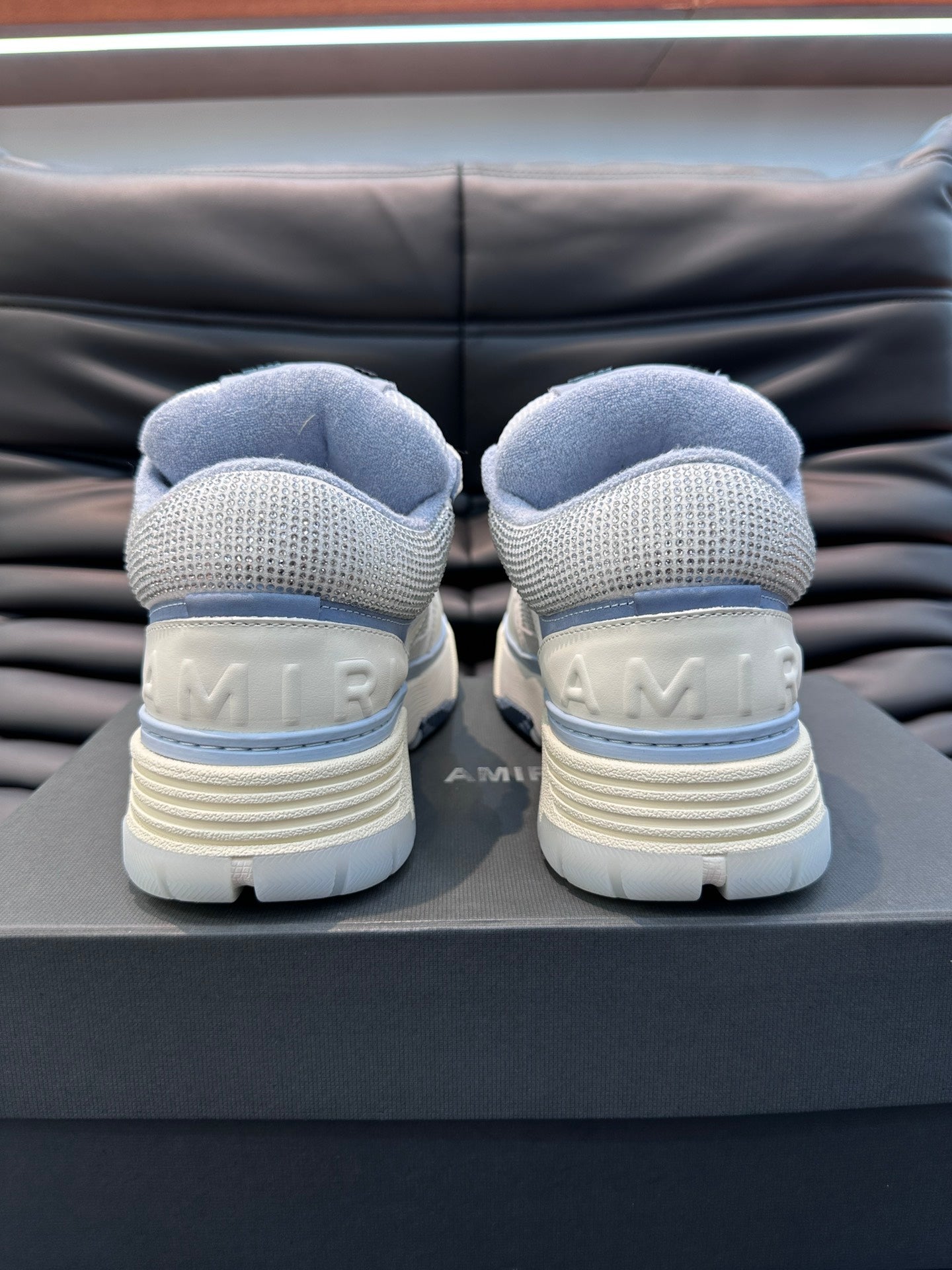 Amiri MA-1 Baby Blue Diamonds Custom – New Collection!