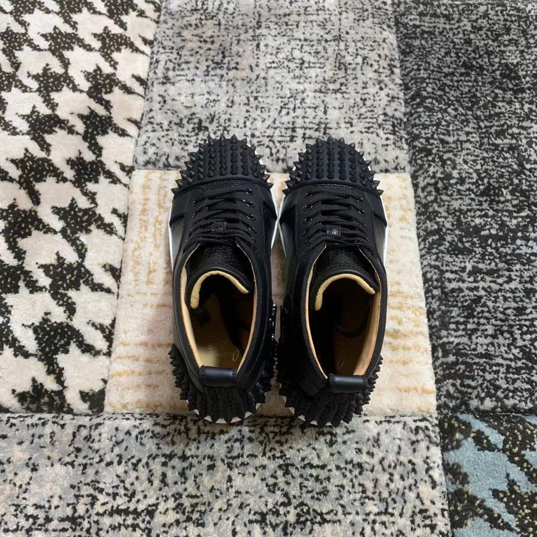 Christian Louboutin Full Black Spikes High