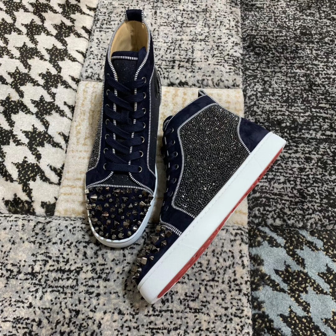Christian Louboutin High Blue Spikes