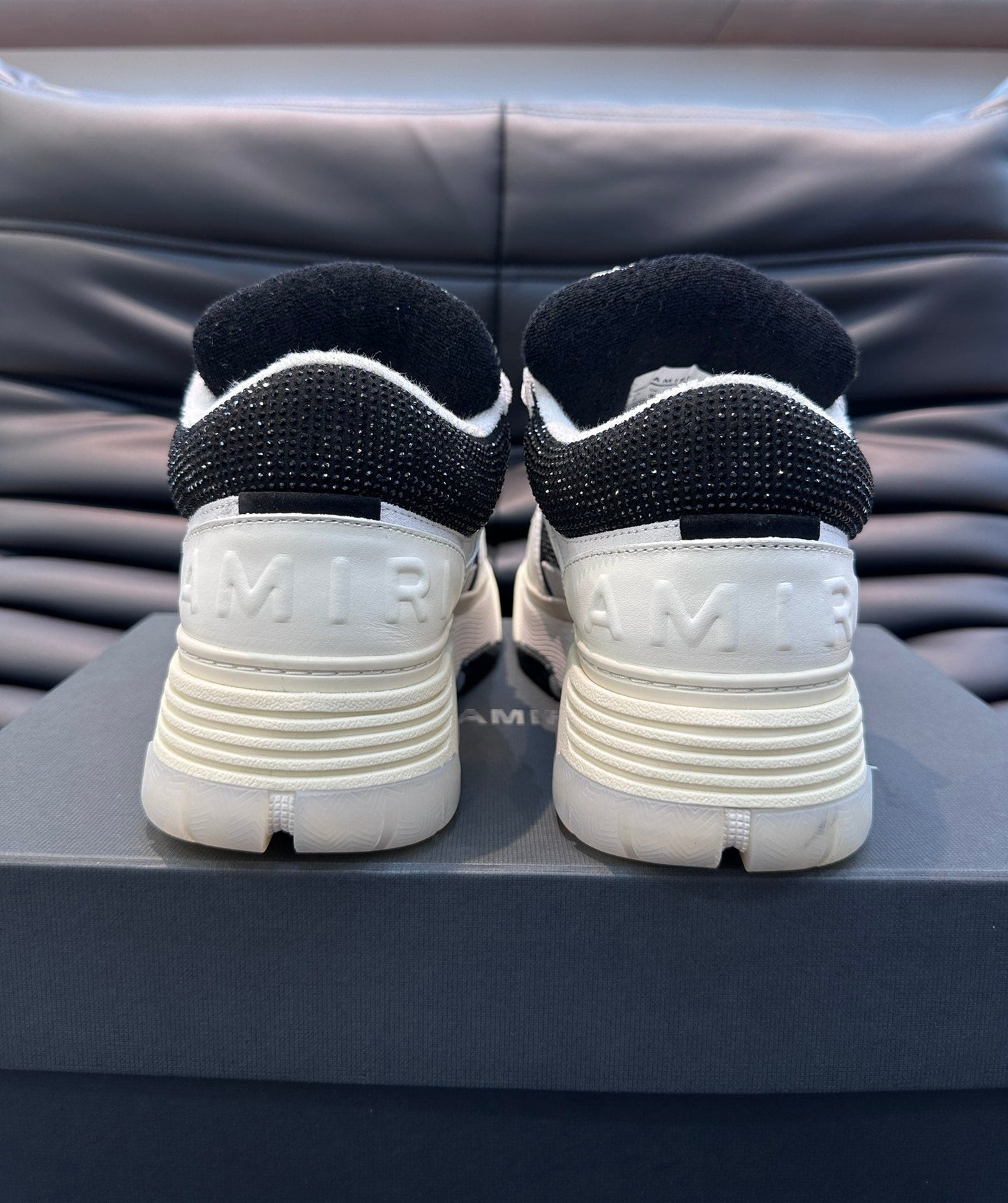Amiri MA-1 Black & White Diamonds Custom – New Collection!