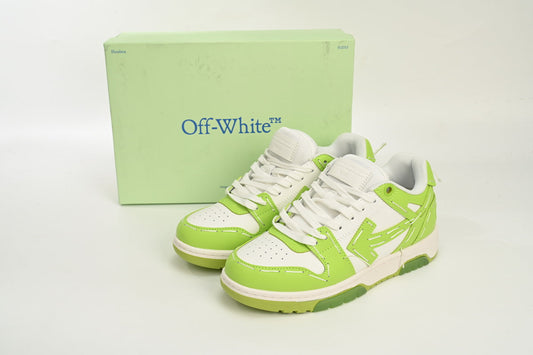 Off White Out Of Office Green and White