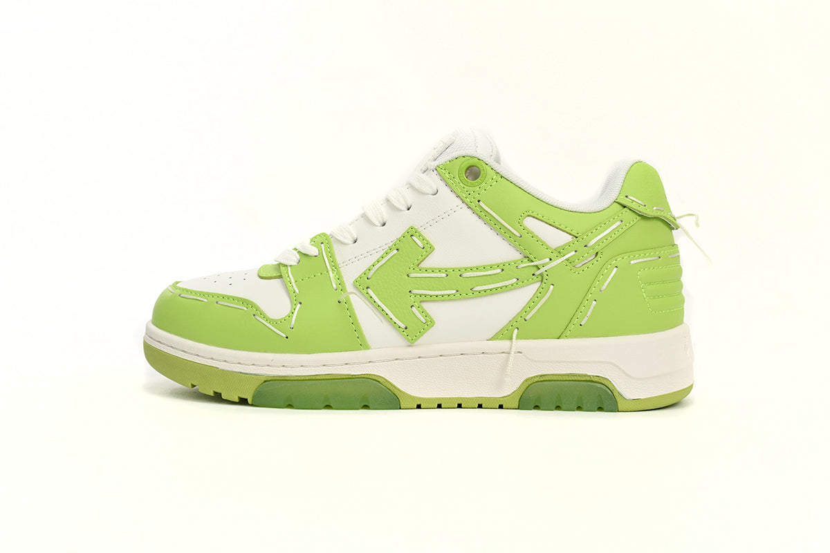 Off White Out Of Office Green and White