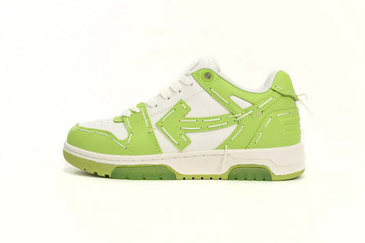 Off White Out Of Office Green and White