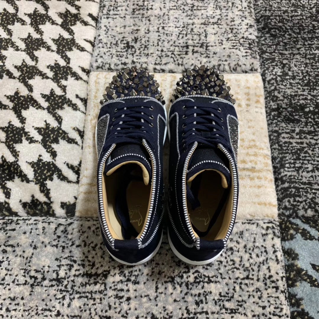 Christian Louboutin High Blue Spikes