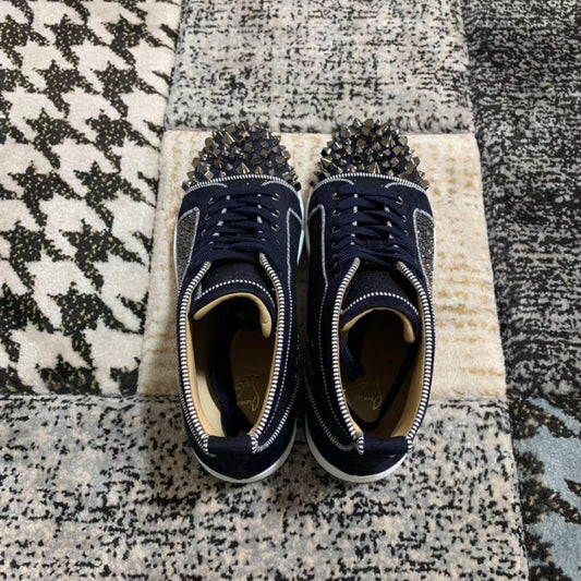 Christian Louboutin High Blue Spikes