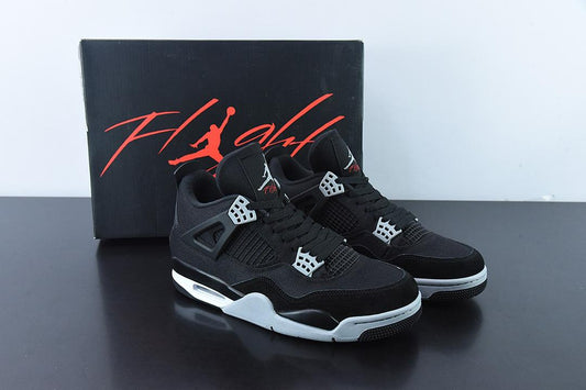 Jordan 4 Black Canvas