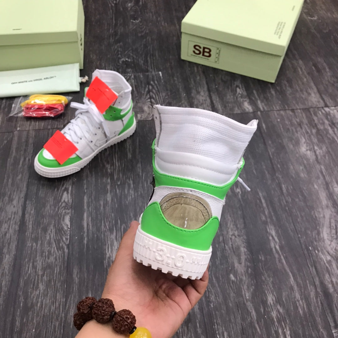 Off White Court 3.0 White Green