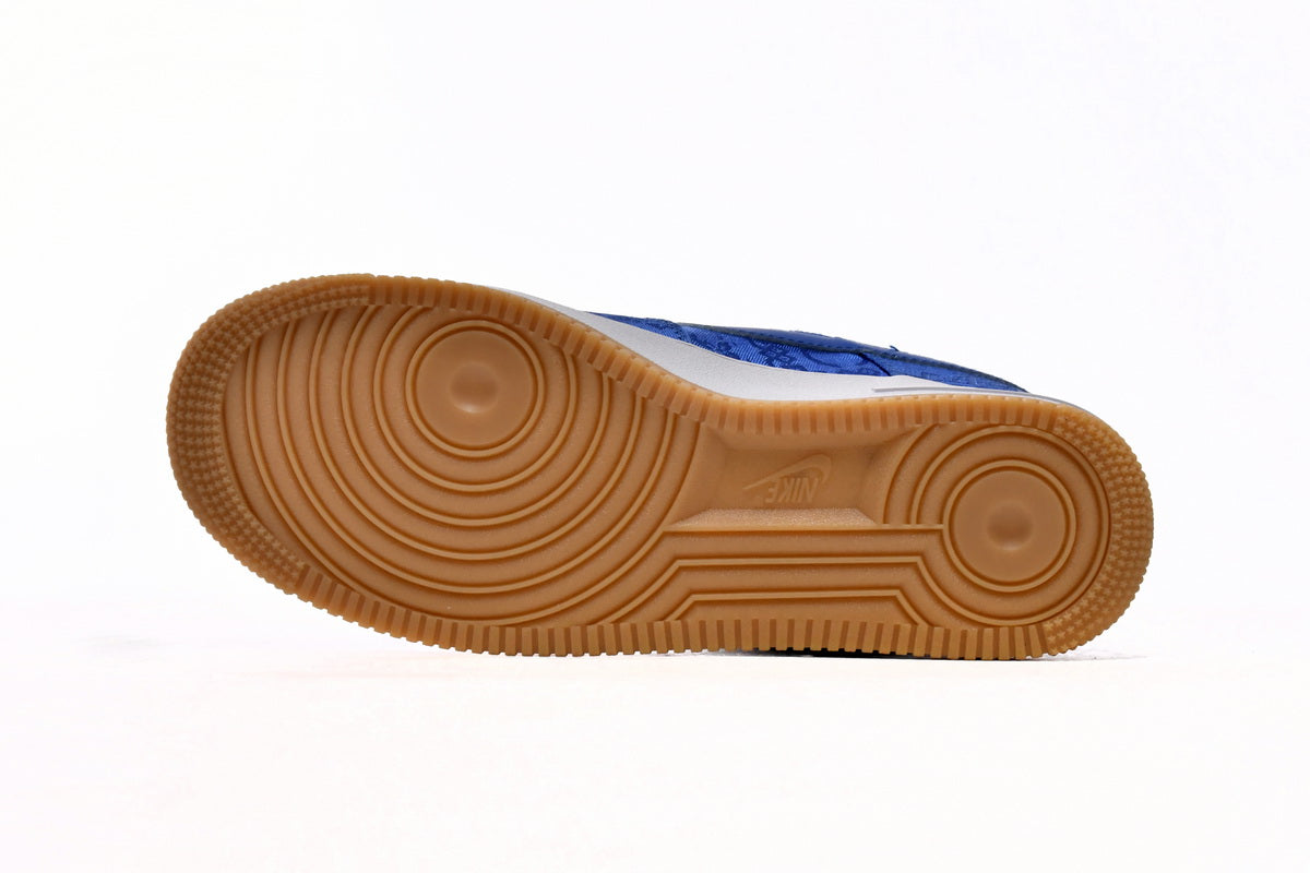 CLOT x Nike Air Force Premium Blue Silk