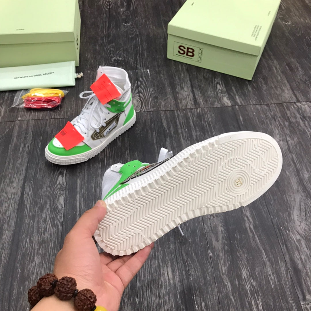 Off White Court 3.0 White Green