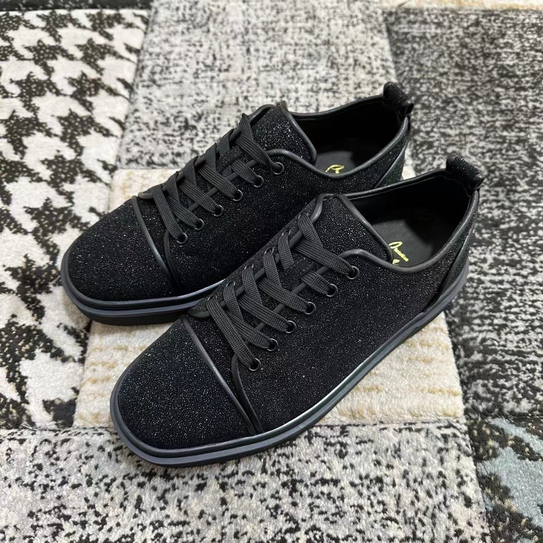 Christian Louboutin Black Shiny Low