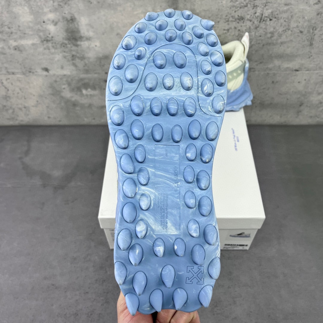 Off White Odsy 1000 White & Baby Blue Sole