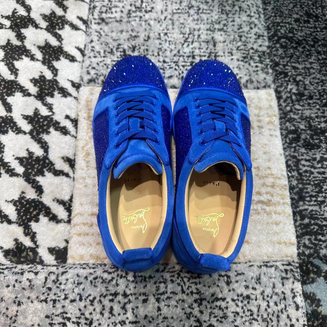 Christian Louboutin Blue Diamonds Low