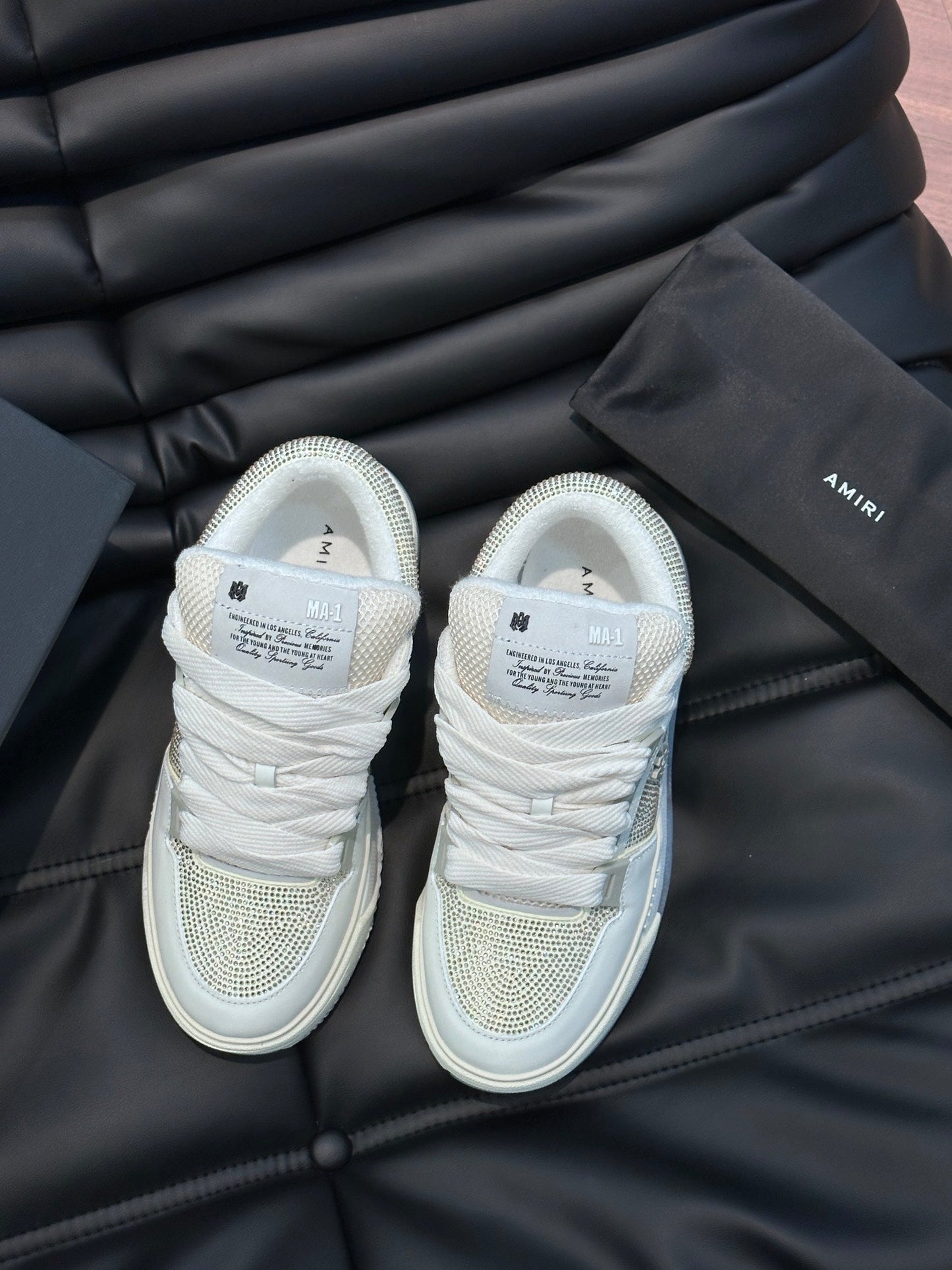 Amiri MA-1 Silver Diamonds Custom – New Collection!
