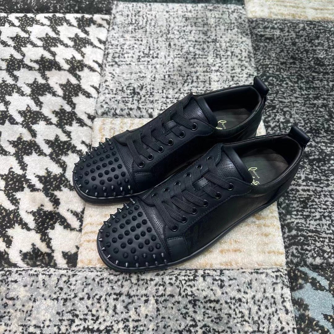 Christian Louboutin Black Spikes Low