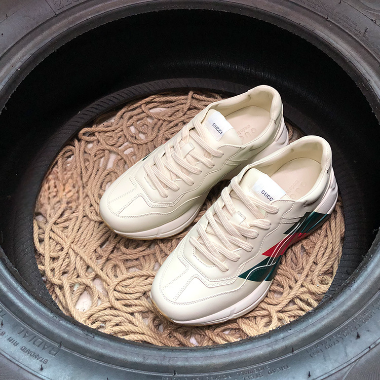Gucci Rython White 3 Stripes