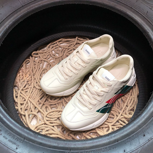 Gucci Rython White 3 Stripes
