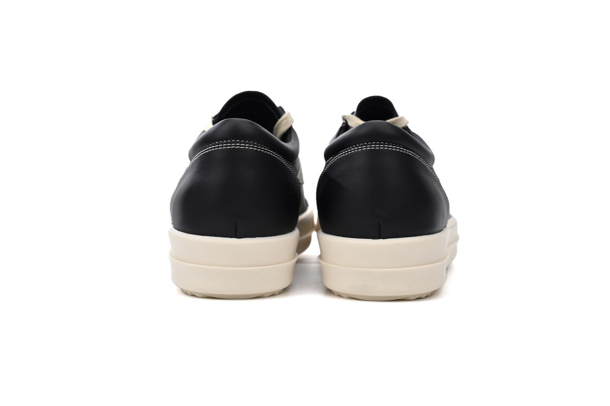 Rick Owens Gray Black and White Leather