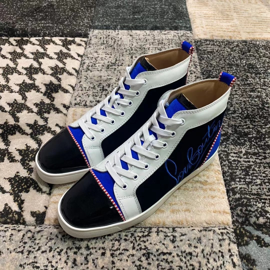 Christian Louboutin High Blue White