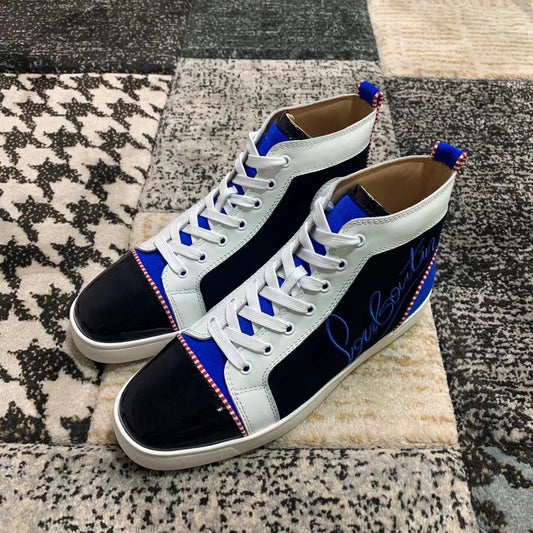 Christian Louboutin High Blue White