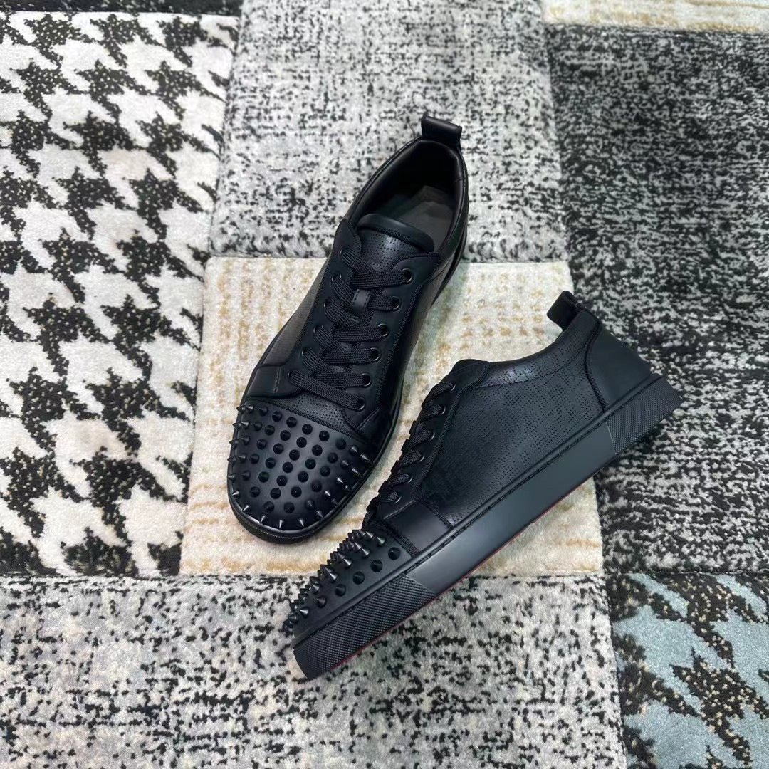 Christian Louboutin Black Spikes Low