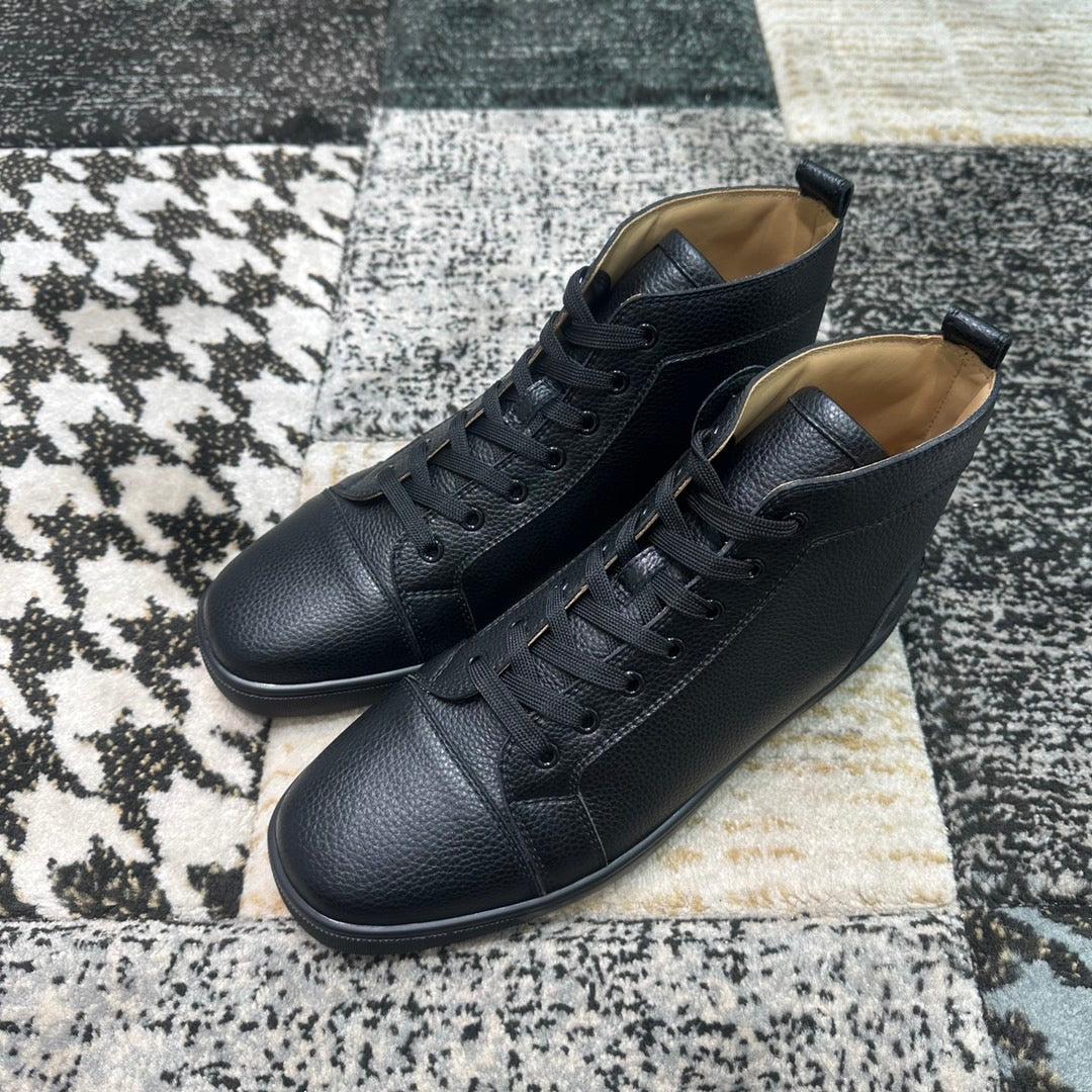 Christian Louboutin Black Leather High