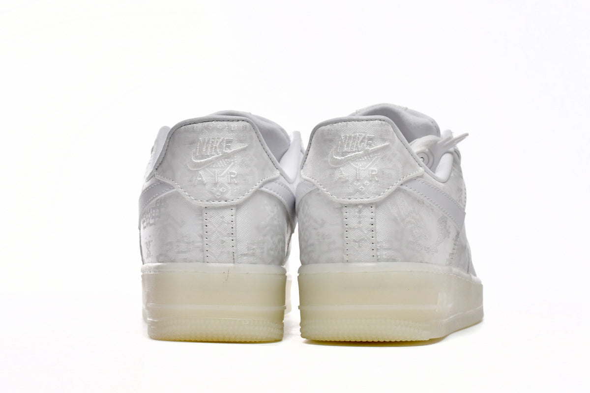 CLOT x Nike Air Force Premium White Silk