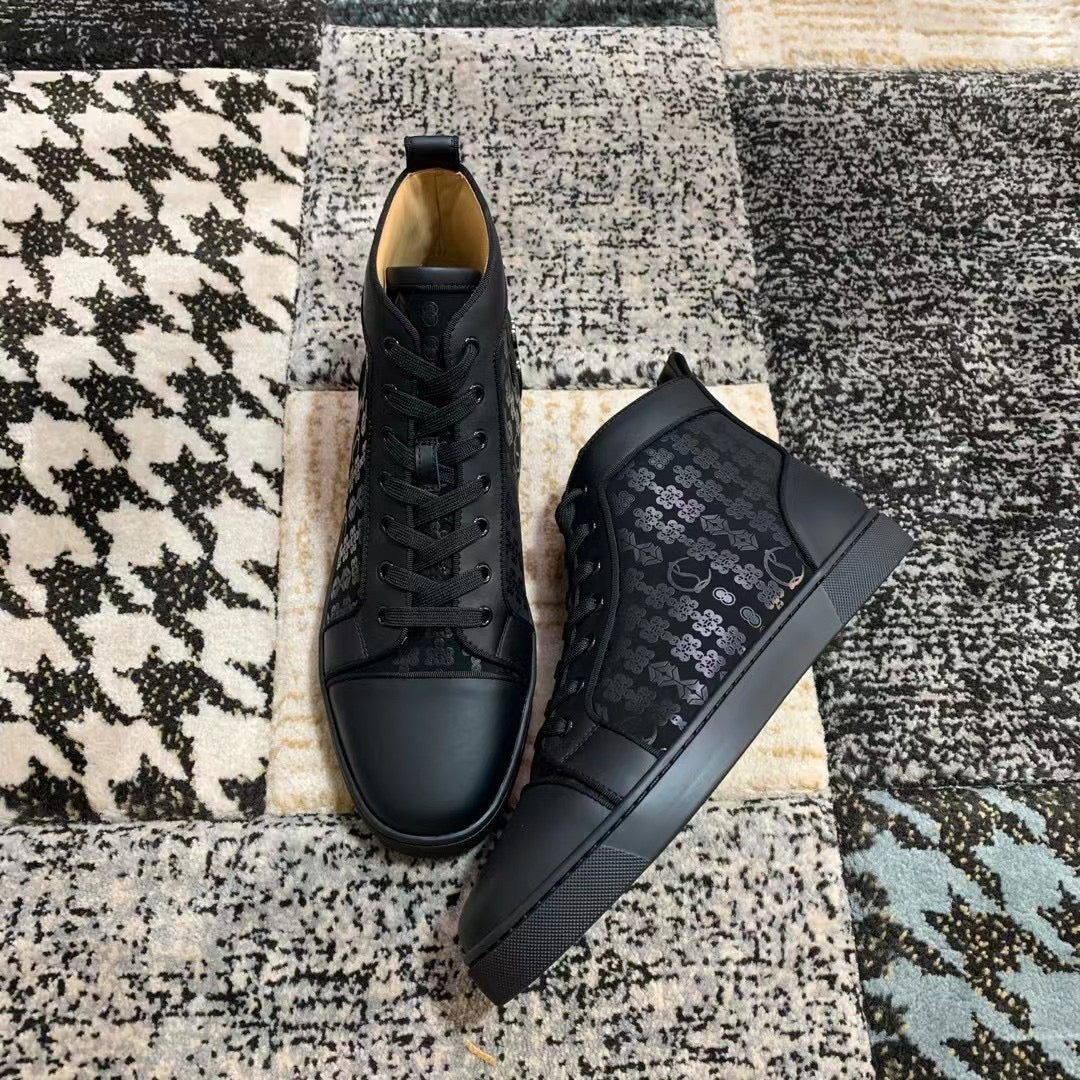 Christian Louboutin Classic Black Pattern High