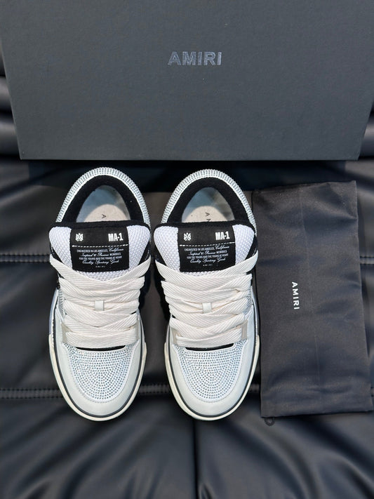 Amiri MA-1 White & Black Diamonds Custom – New Collection!