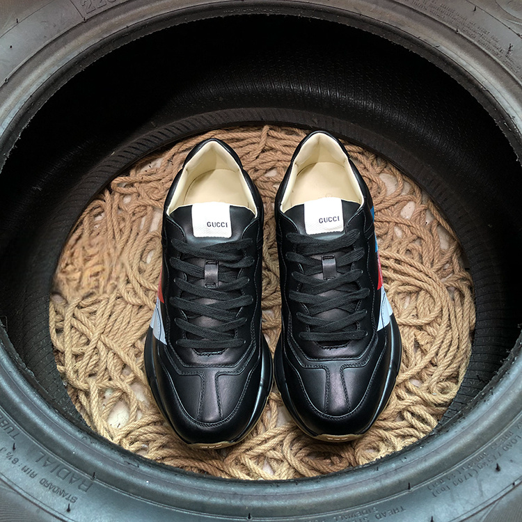 Gucci Rython Black 3 Stripes