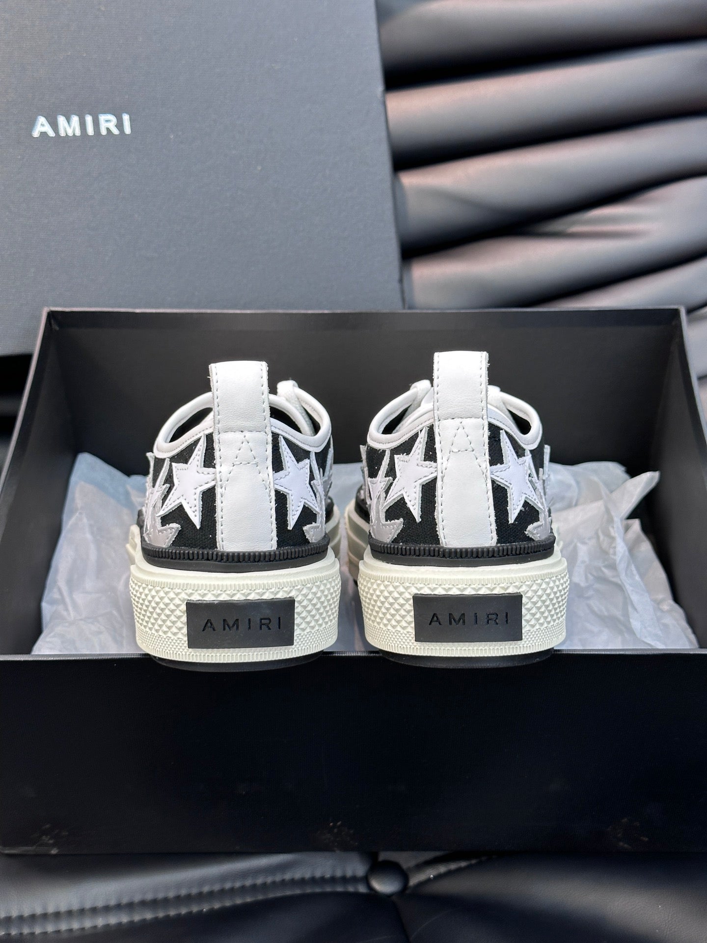 Amiri Black & White Star Canvas