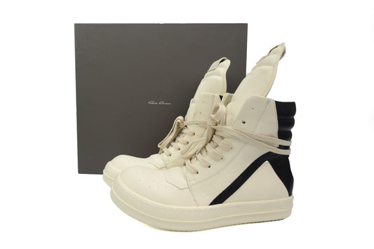 Rick Owens Geobasket Milk Black