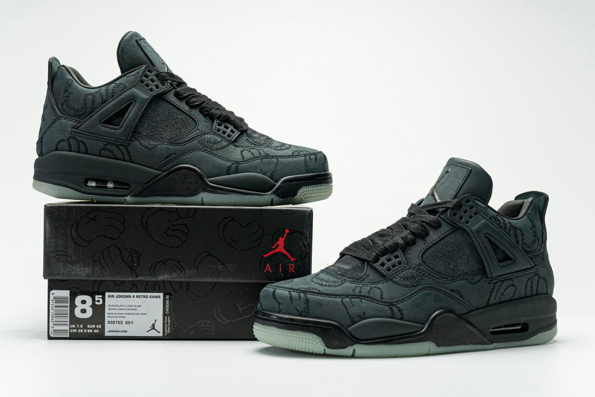 Jordan 4 Kaws Black