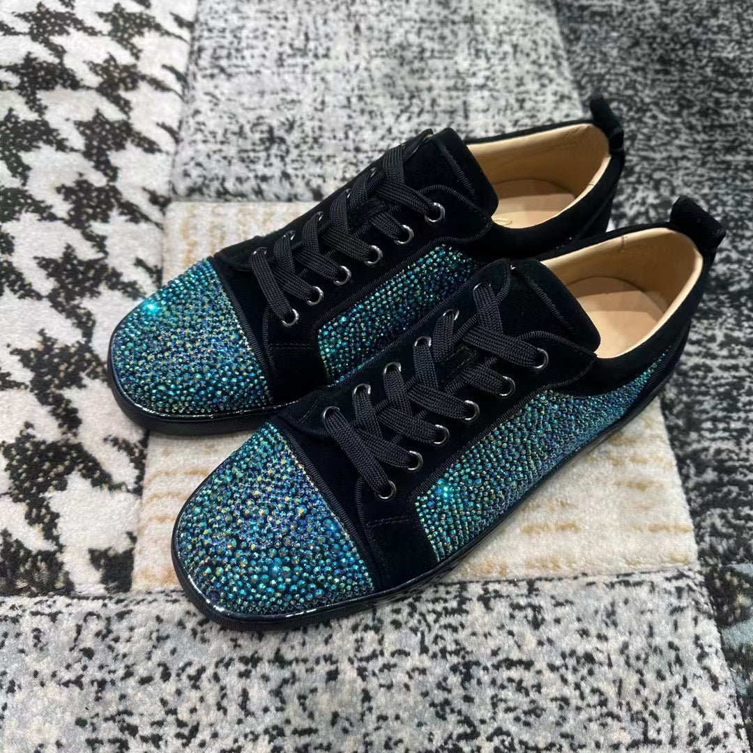 Christian Louboutin Turquoise Diamonds Low
