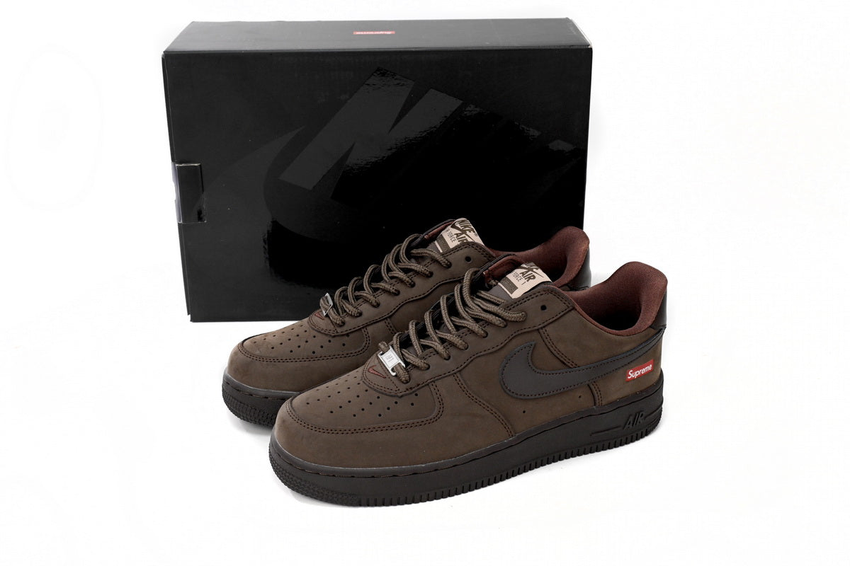 Nike Air Force x Supreme Brown