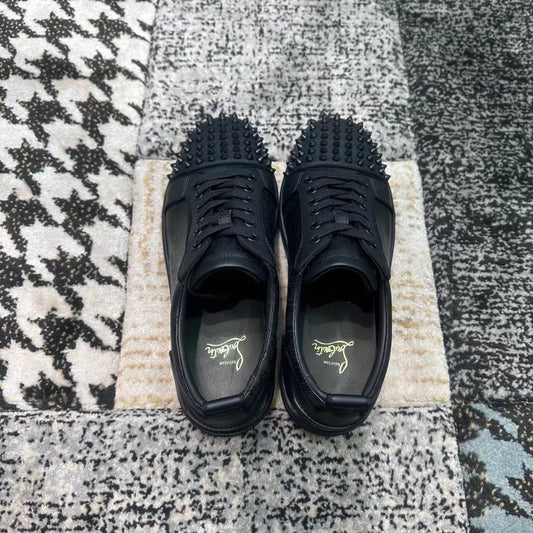Christian Louboutin Black Spikes Low