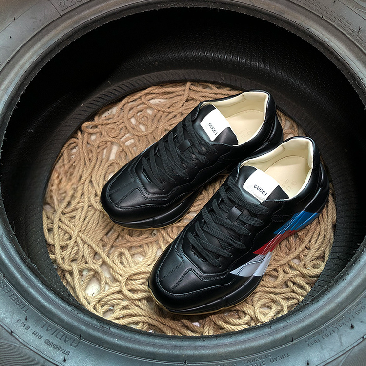 Gucci Rython Black 3 Stripes