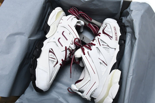 Balenciaga Track White Claret Red