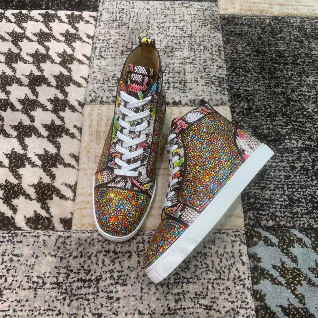 Christian Louboutin Multicolor Diamonds High