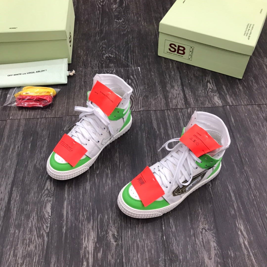 Off White Court 3.0 White Green