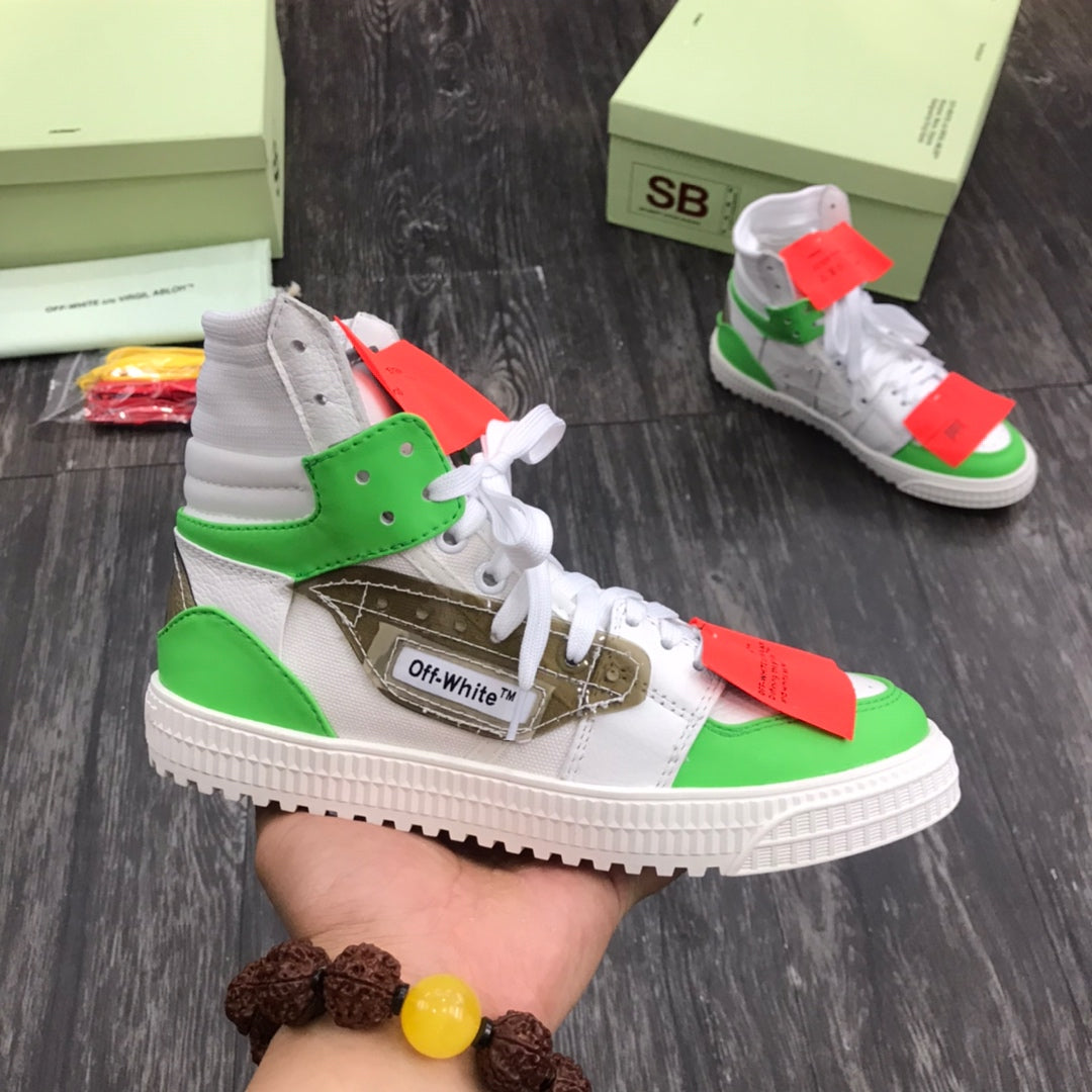Off White Court 3.0 White Green