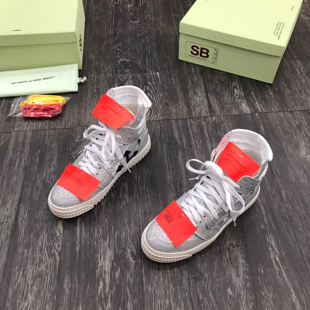 Off White Court 3.0 Glitter White