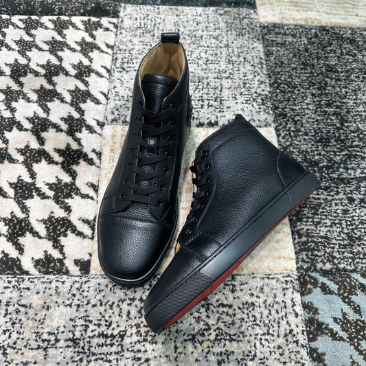 Christian Louboutin Black Leather High