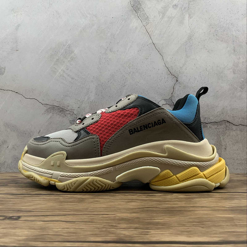 Balenciaga Triple-S Red Blue Beige