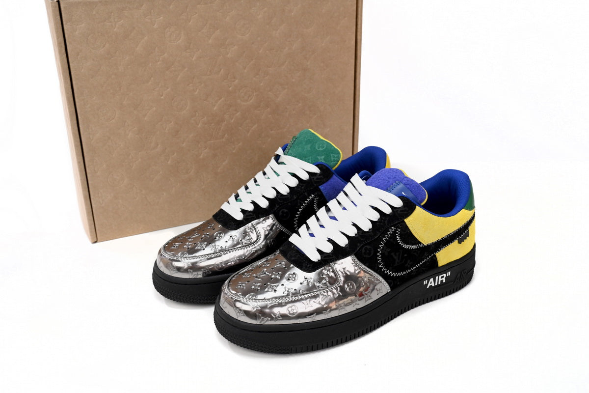 Nike Air Force x LV Silver Yellow